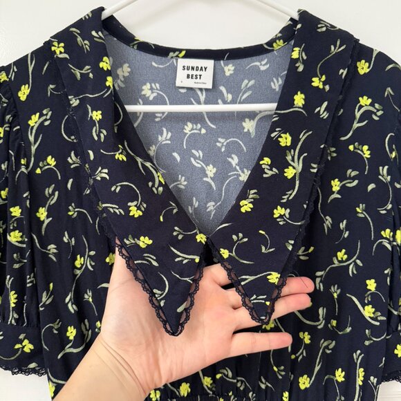 Aritzia Sunday Best Floral Mini Dress - Picture 1 of 7